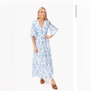 Tuckernuck blue and white ginger dress